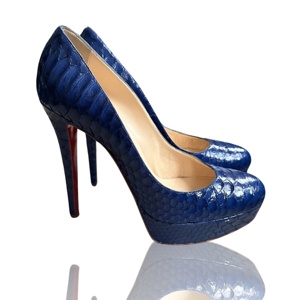 Christian Louboutin Python Leather platforms size 41
